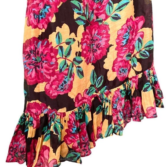 NEW La Maison Talulah One Shoulder Floral Ruffled Mini Dress in Size Small - Picture 5 of 10